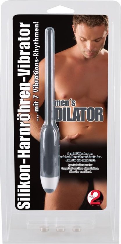 Sextreme – Siliconen Urethrale Vibrator Dilator voor ‘Penis Play’ en Extra Stimulatie - Zwart