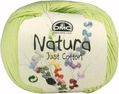 DMC Natura Just Cotton N12 Light Green. PAK MET 10 BOLLEN a 50 GRAM. KL.NUM. 43.
