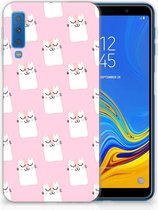 Geschikt voor Samsung Galaxy A7 (2018) TPU Hoesje Sleeping Cats