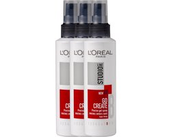 L'Oréal Paris Studio Line Go Create - Extra Sterke Fixatie Spray - 3 x 150ml