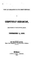 View of Holliston in Its First Century, A Century Sermon Delivered in Holliston, Mass., December 4, 1826