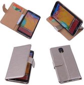 PU Leder Goud Samsung Galaxy Note 3 Neo Book/Wallet Case/Cover Hoesje