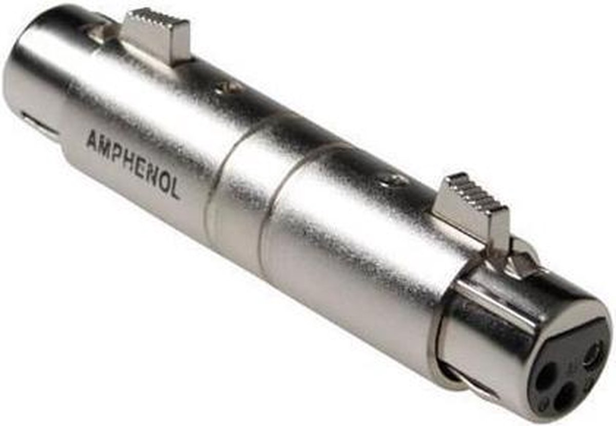Amphenol AC3F3FW adapter XLR 3P Metallic