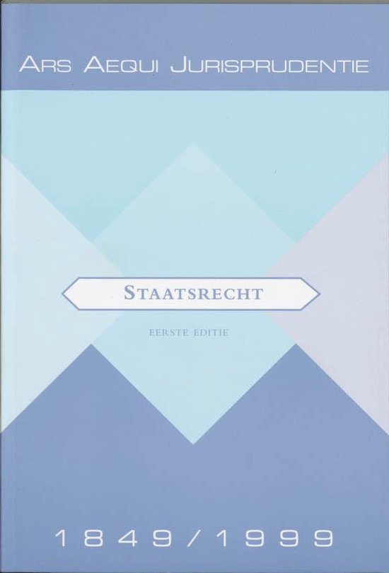 Cover van het boek 'Staatsrecht / Jurisprudentie 1849-1999 / druk 1'