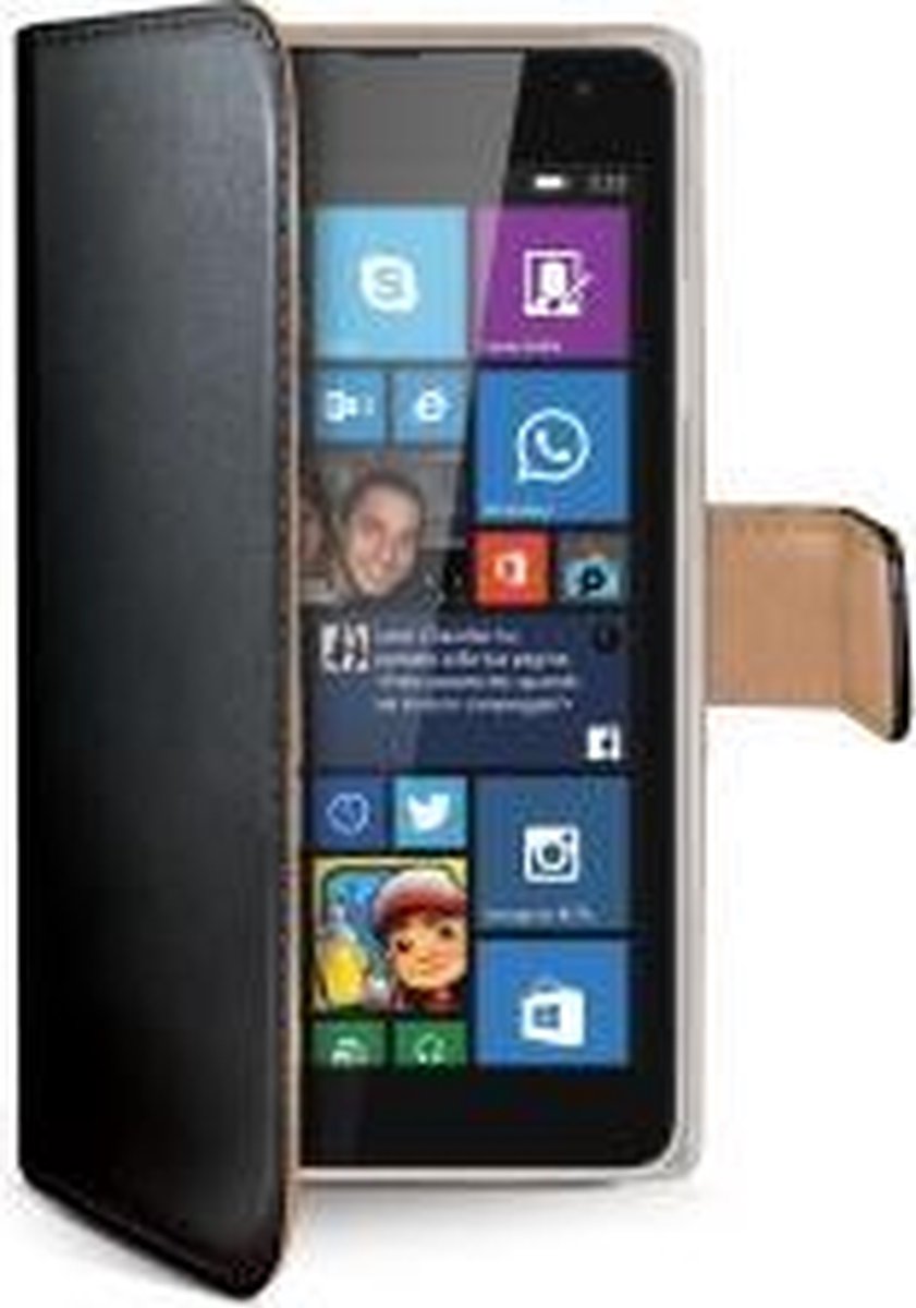 Celly WALLY Folioblad Zwart Lumia 535