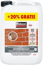 Rubson Transparant Vochtscherm 10 liter +20% gratis - Vochtwerende coating Buitenmuur Gevel Dak Impregneren