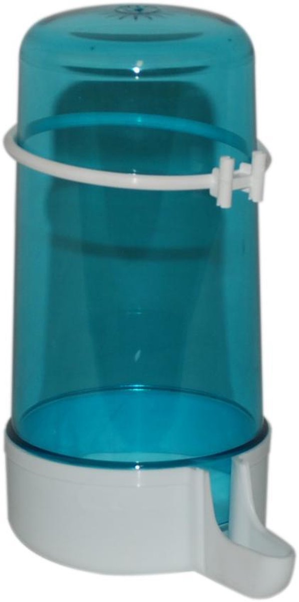 Drinkfontein weekend blauw/wit 400 ml. hoge voet .