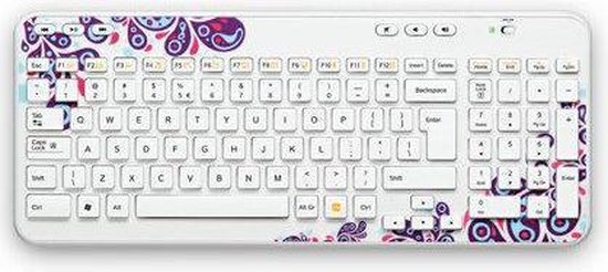 Logitech K360 draadloos Azerty toetsenbord - Belgische layout - Wit | bol