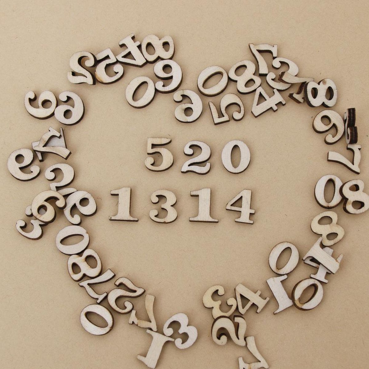 leef ermee Montgomery Gewoon overlopen Kleine houten cijfers - mix van 200 stuks getallen van 1,5 cm - voor  scrapbooking,... | bol.com