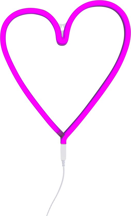 Begeleiden Verzending Menstruatie Neon lamp hart roze - A little lovely company | bol.com