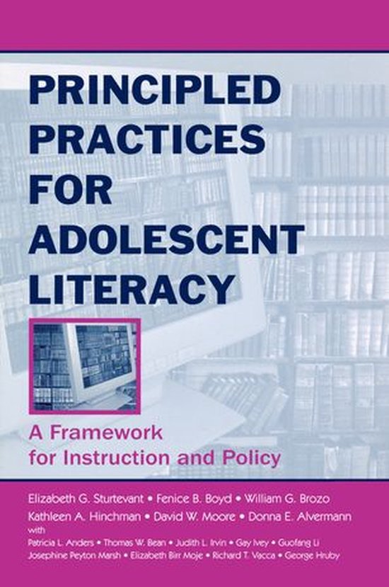 Principled Practices for Adolescent Literacy - cover