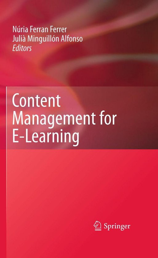 Content Management for E-Learning - cover