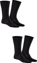 Kunert Comfort Wool Heren Sokken 2-pack - Zwart - Maat 39-42