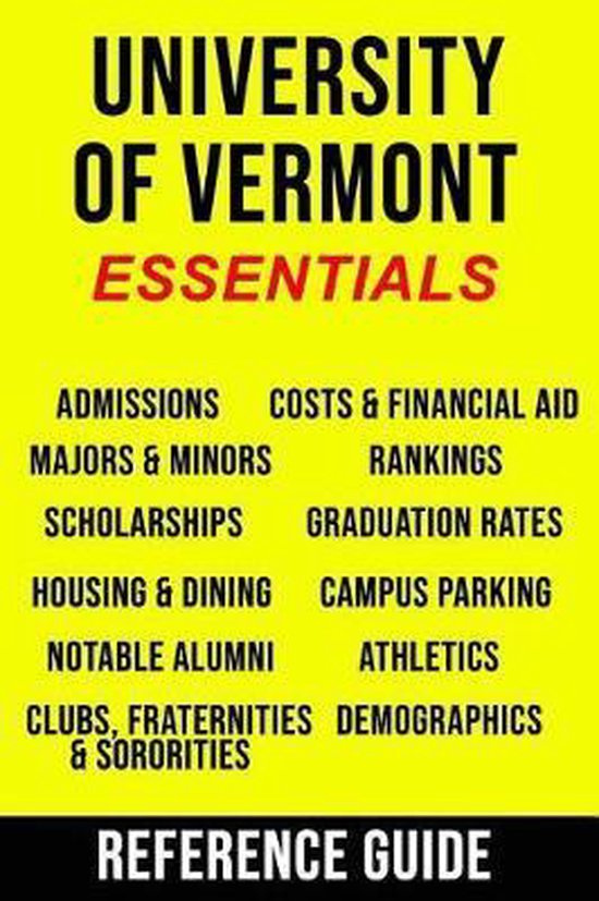 University of Vermont Essentials Reference Guide, Krager Educational