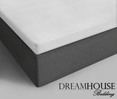 Dreamhouse Topper Hoeslaken - Katoen - Eenpersoons - 90x220 cm - Wit