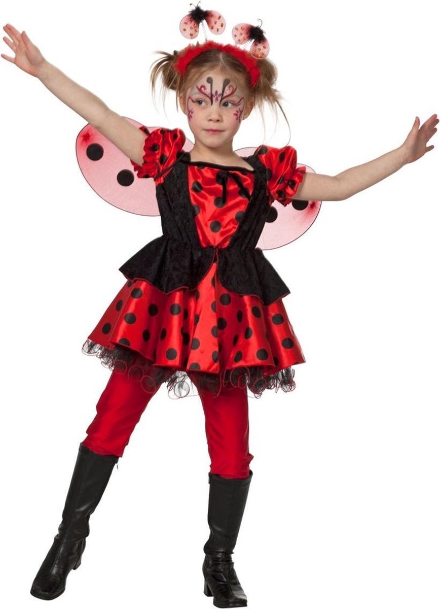 Feestkleding Lieveheersbeestjes Jurkje meisje Maat 152