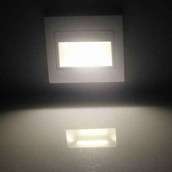LED Trap Wand - Warm Wit Geborsteld Grijs Inbouw - 230V - Moon bol.com