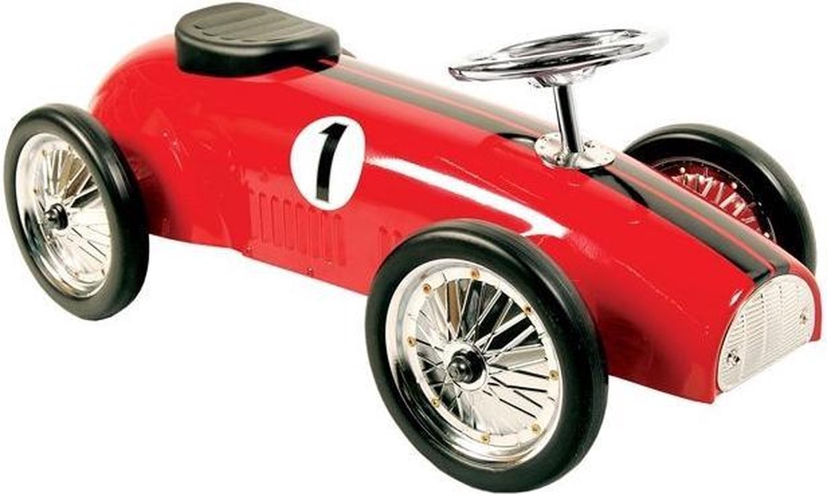 Metalen Loopauto New Ride On Racer Rood