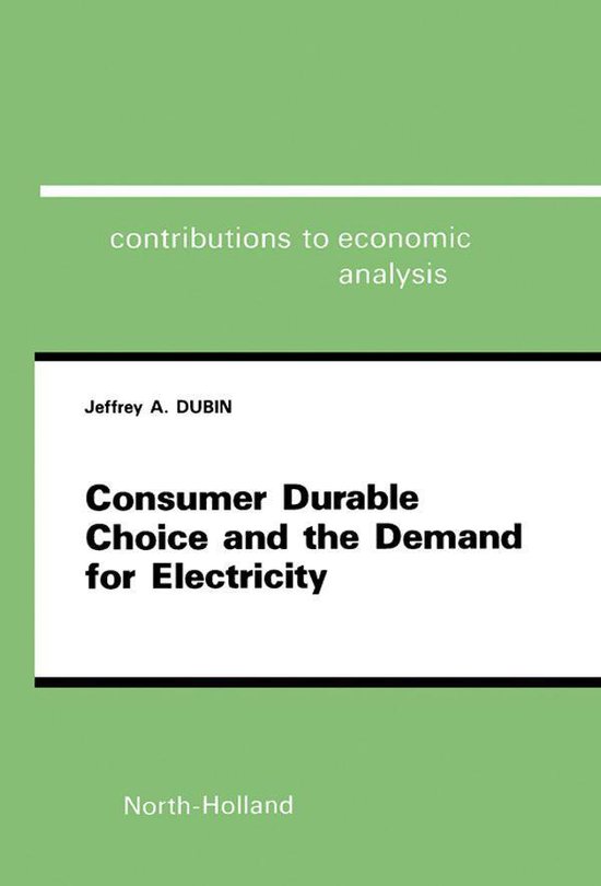 Consumer Durable Choice and the Demand for Electricity - cover