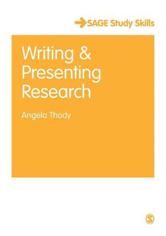 SAGE Study Skills Series - Writing and Presenting Research - cover