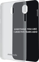 transparent cover met 1 insert Quotes - voor Samsung J5 2017