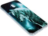 Wolf hoesje siliconen Geschikt voor Samsung Galaxy J3 (2017)