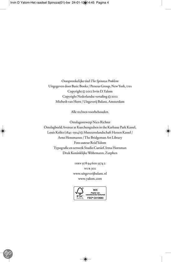 Het raadsel spinoza