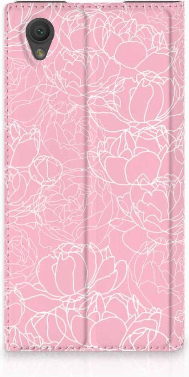 Sony Xperia L1 Smart Cover White Flowers