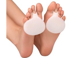 Medische Siliconen Voorvoet Gelpads voor Hoge Hakken - 2 Stuks | Teen Gel Pads | Voeten Zorg | Halve Binnenzool | Voetverzorging | Pijnlijke Voeten | Pijn | Pedicure - DisQounts