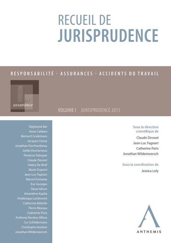 Recueil de jurisprudence - cover