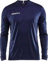 Craft Squad Jersey Solid LS Shirt Heren Sportshirt - Maat S  - Mannen - blauw/wit