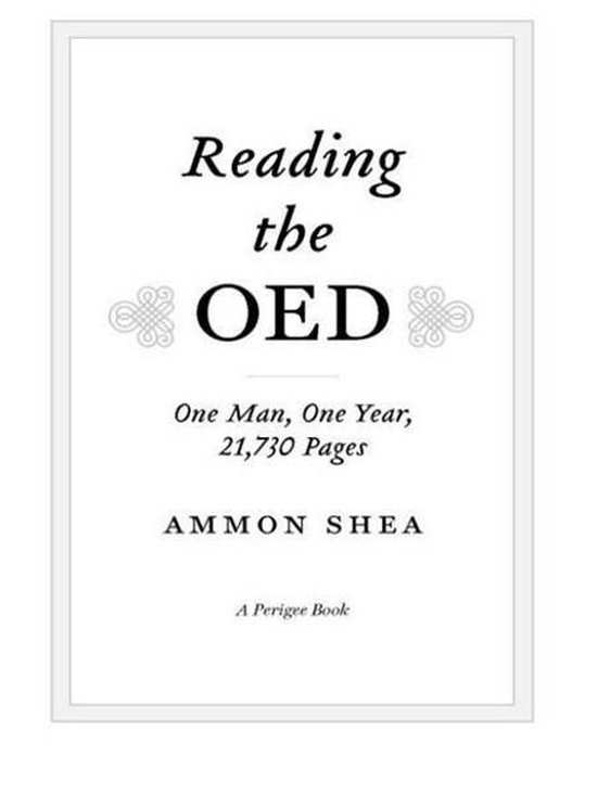 Reading the Oed - cover
