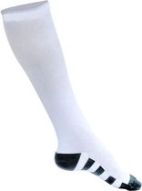 sport compressie sokken wit. maat 38 t/m 42