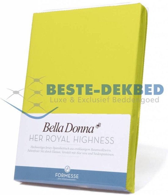 Hoeslaken simple Bella Donna - Kiwi 90 / 190-100 / 220