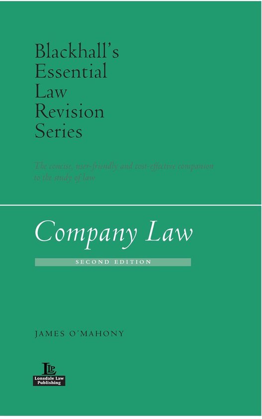Blackhall’s Essential Law Revision Series - Company Law (2 ... - cover