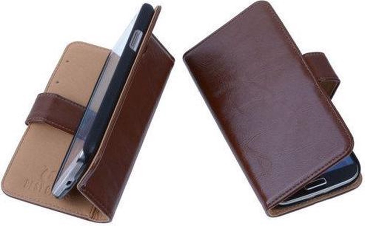PU Leder Bruin Huawei Ascend G630 Book/Wallet case/case Telefoonhoesje