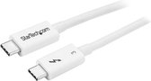 StarTech.com Thunderbolt 3 USB-C kabel - 4K 60 Hz - 40Gbps - Thunderbolt USB en DisplayPort compatibel - 0.5m - wit - Thunderbolt-kabel - USB-C (M) naar USB-C (M) - USB 3.1 Gen 2 / Thunderbol