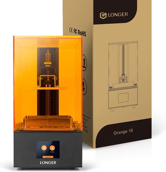 LONGER SLA 3D-printer Orange 10, hars 3D-printer met touchscreen, off-line  afdrukken... | bol