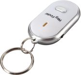 Je sleutels nooit meer kwijt met de Just Whistle Sleutelvinder - Fluiten en Klappen - Key Finder Sleutelhanger - Incl Batterijen - Wit