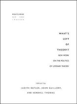 Essays from the English Institute - What's Left of Theory?