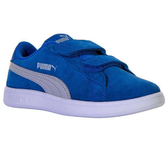 Puma Smash v2 SD Sneakers Junior Sneakers - Maat 28 - Unisex - blauw/wit |  bol.com