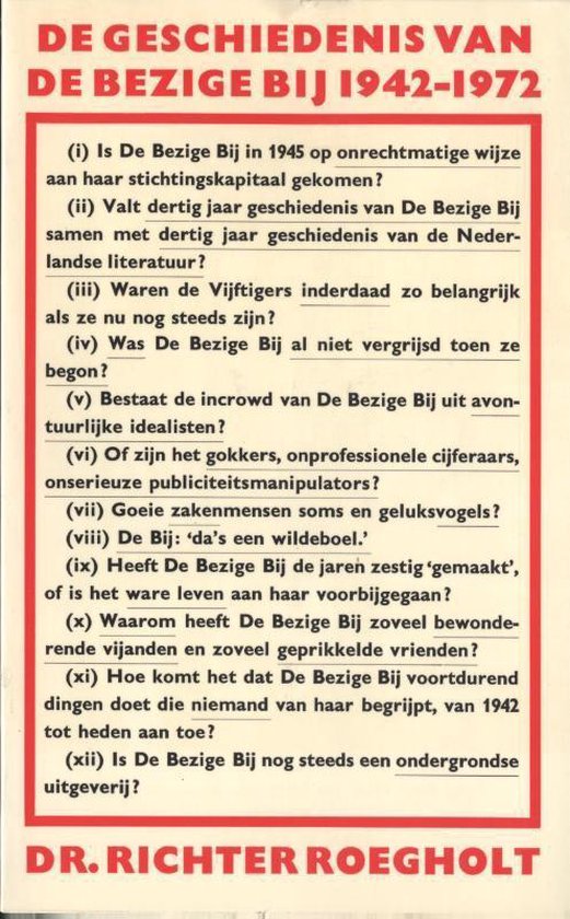 De geschiedenis van De Bezige Bij, 1942-1972 | 9789023404217 | R ...