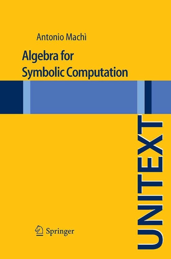 Mathematics and Statistics (R0) - Algebra for Symbolic Compu ... - cover