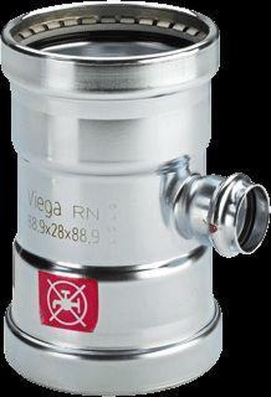 Viega Persfitting met 3 aansluitingen