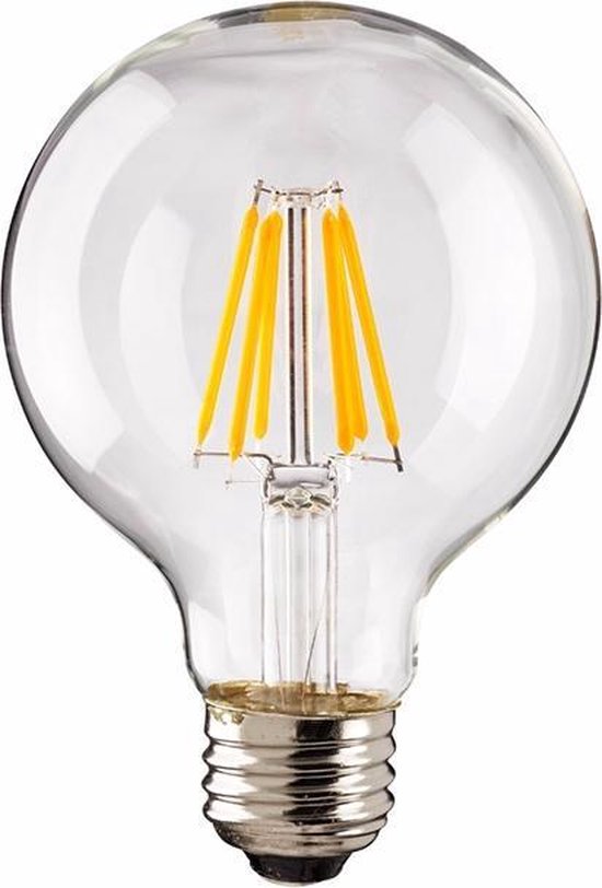 DB Led Filament led lamp dimbaar G80 bollamp 2700K helder | bol.com