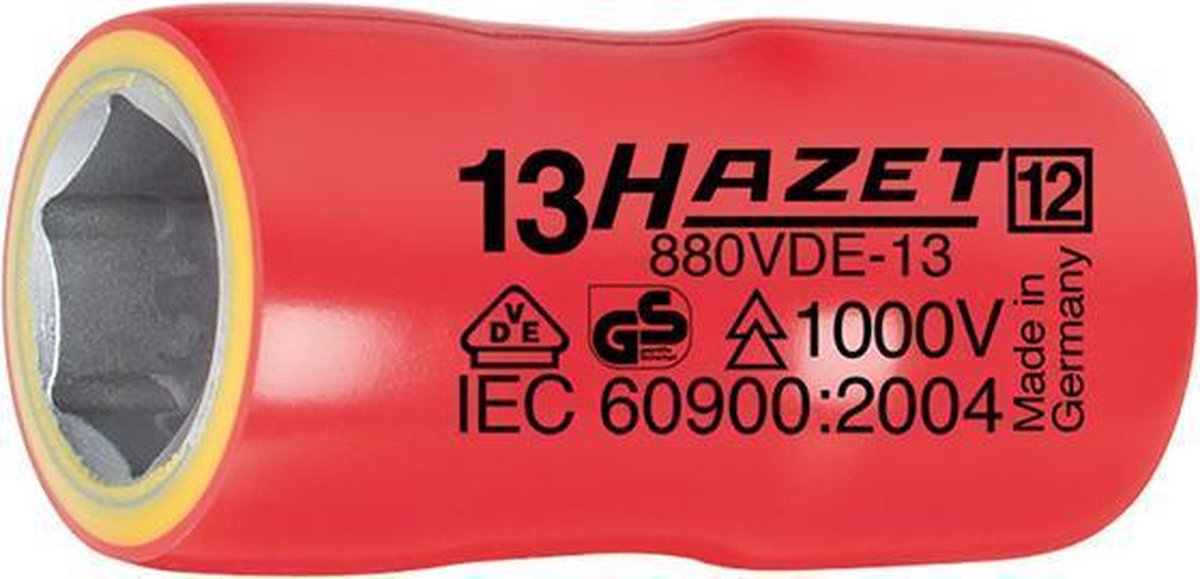 "Dopsleutelbit 3/8"" VDE 12mm 6kt. Hazet"