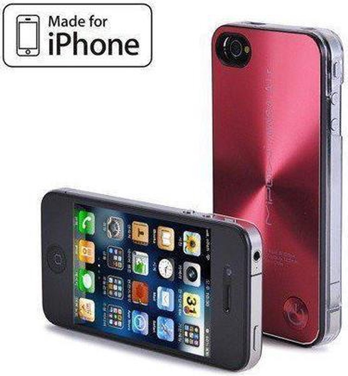 Mipow Maca Air 1200 Battery Case Red voor iPhone 4 / 4S | bol.com