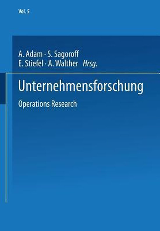 Unternehmensforschung - cover