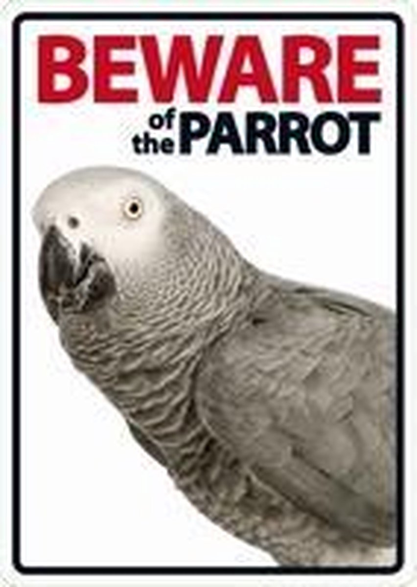 Waakbord - Beware of the Parrot - Over Dieren