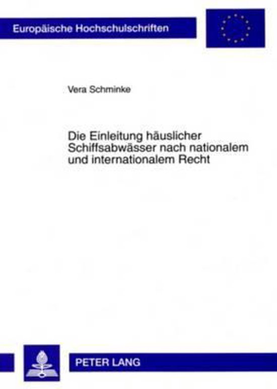 Die Einleitung häuslicher Schiffsabwässer nach nationalem  ... - cover